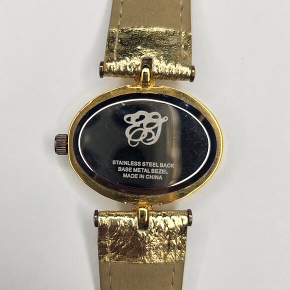 Vintage Retired Elizabeth Taylor White Diamonds Crystal Gold WristWATCH Gift - Picture 5 of 7